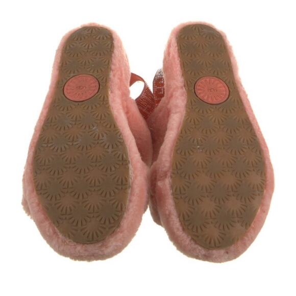 UGG Slippers Slingback Open Toe Women's Oh Yeah Bling Vibrant Coral Size 11 - Picture 5 of 5